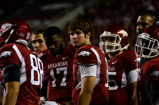Hog Running Backs Battle for Position